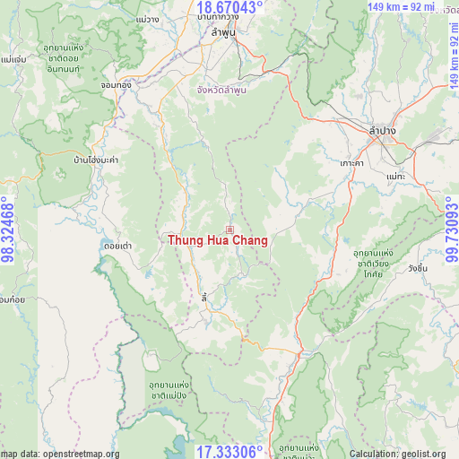 Thung Hua Chang on map