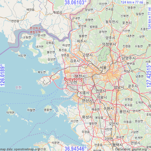 Bupyeong on map