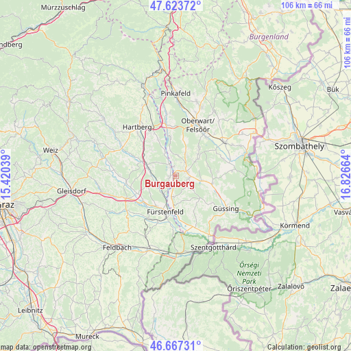 Burgauberg on map