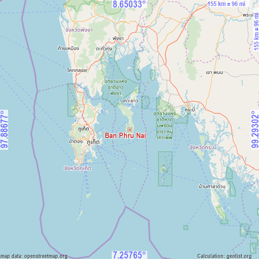 Ban Phru Nai on map