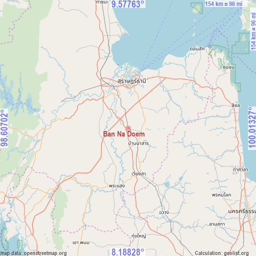 Ban Na Doem on map