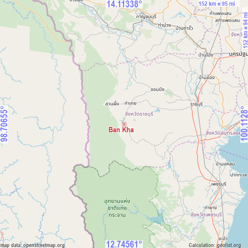 Ban Kha on map