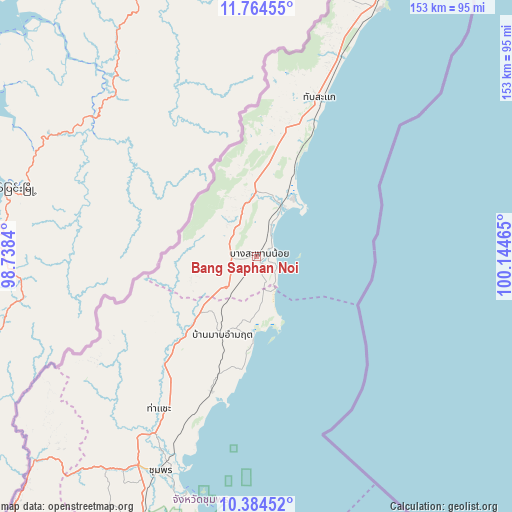Bang Saphan Noi on map