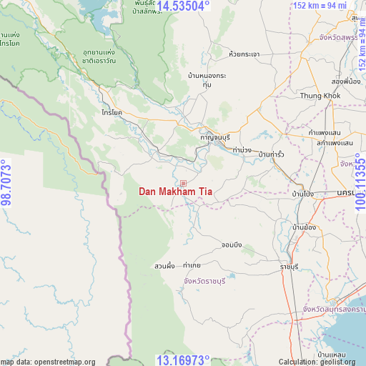 Dan Makham Tia on map