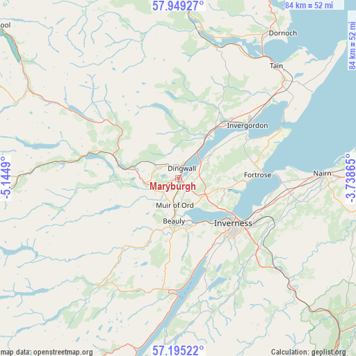 Maryburgh on map