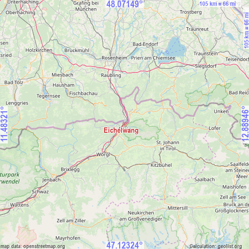 Eichelwang on map