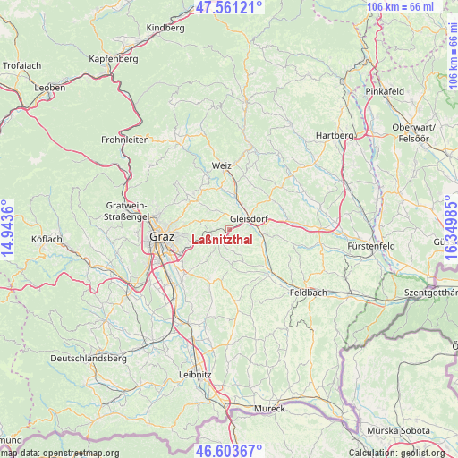 Laßnitzthal on map