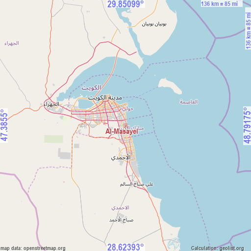 Al-Masayel on map