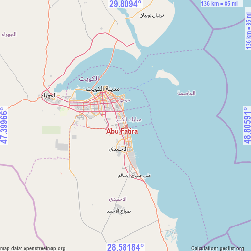 Abu Fatira on map