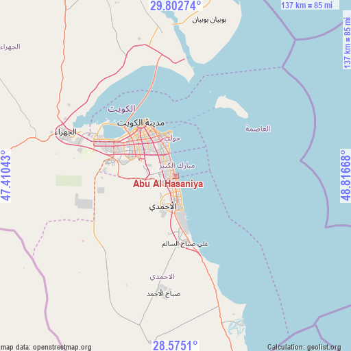 Abu Al Hasaniya on map