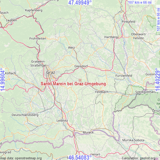 Sankt Marein bei Graz-Umgebung on map