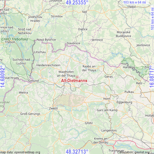 Alt-Dietmanns on map