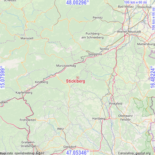 Sticklberg on map