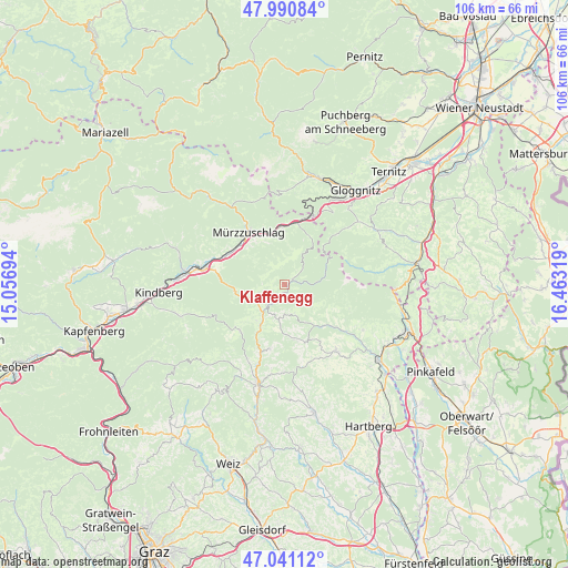 Klaffenegg on map