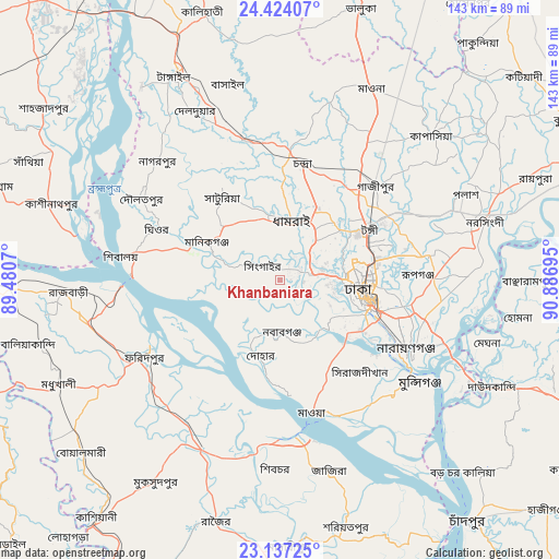 Khanbaniara on map