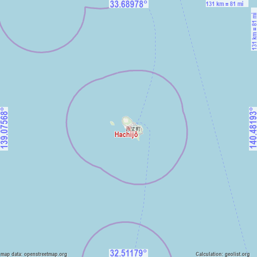 Hachijō on map