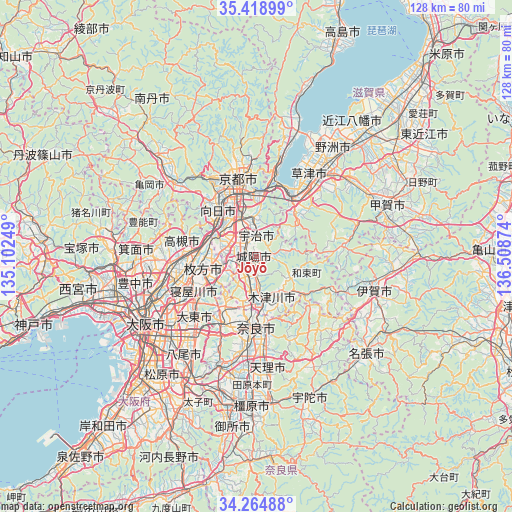 Jōyō on map