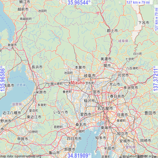 Mizuho on map