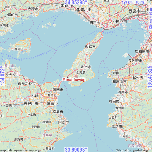 Minamiawaji on map