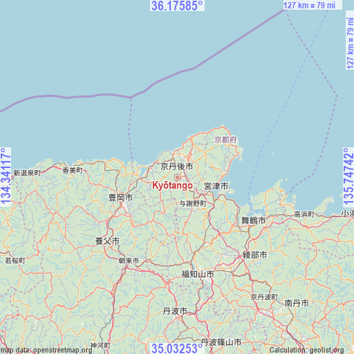 Kyōtango on map