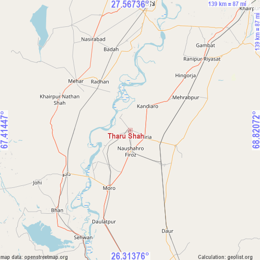 Tharu Shah on map