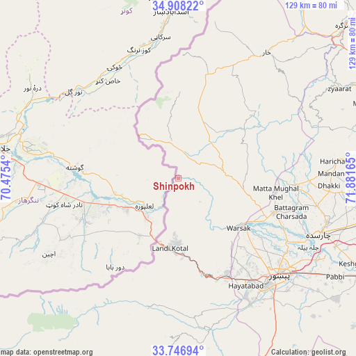 Shinpokh on map