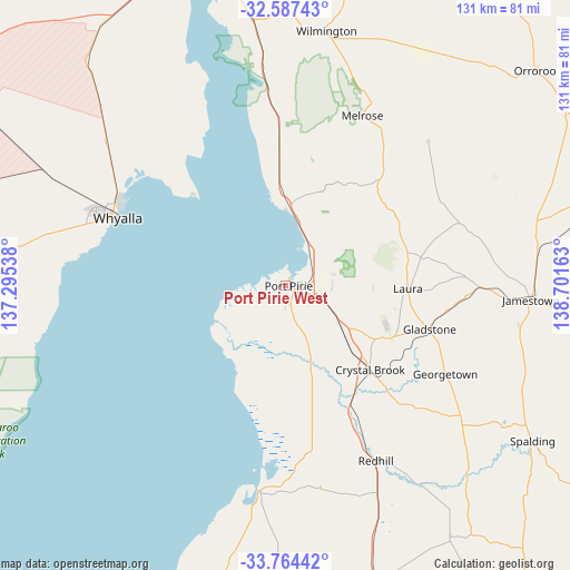 Port Pirie West on map