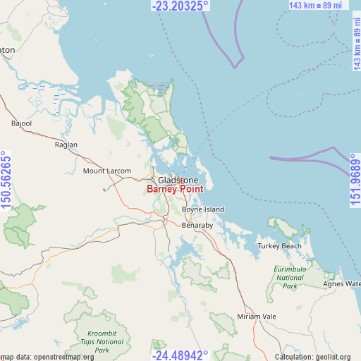 Barney Point on map