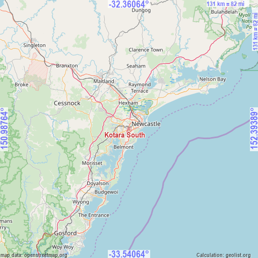 Kotara South on map