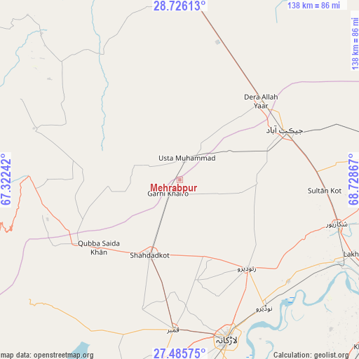 Mehrabpur on map