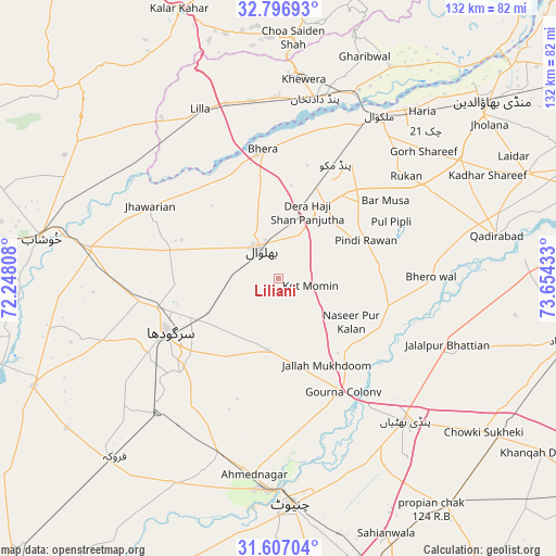 Liliani on map