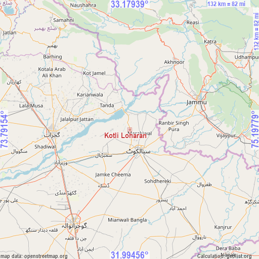 Kotli Loharan on map