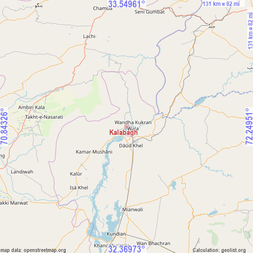 Kalabagh on map