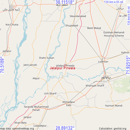 Jalalpur Pirwala on map