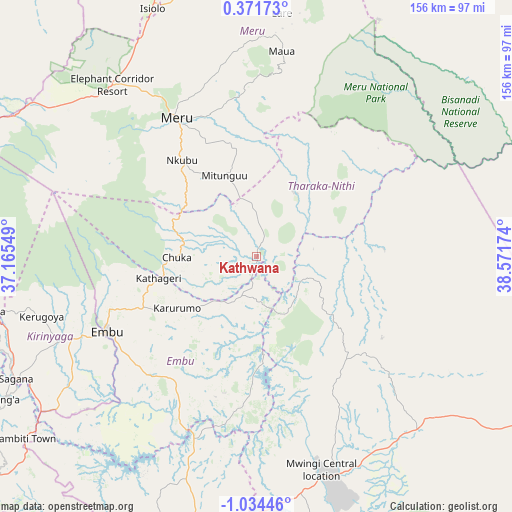 Kathwana on map
