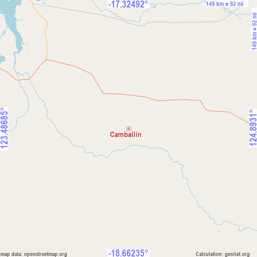 Camballin on map