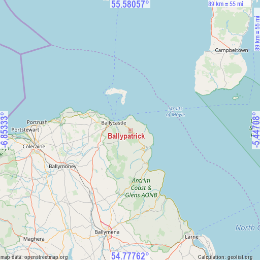 Ballypatrick on map