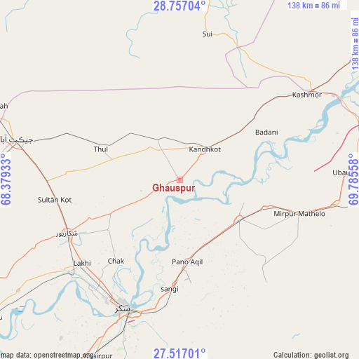 Ghauspur on map