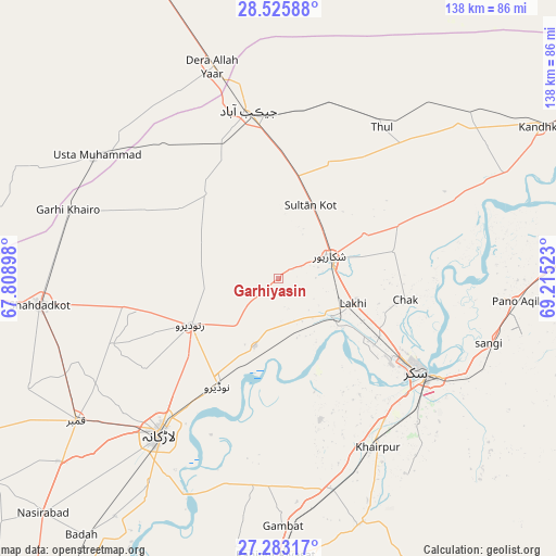 Garhiyasin on map