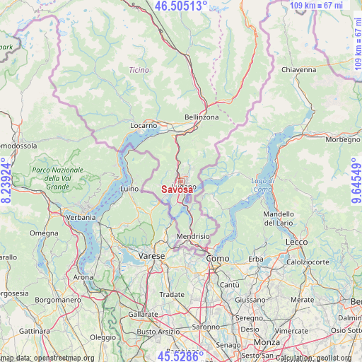 Savosa on map