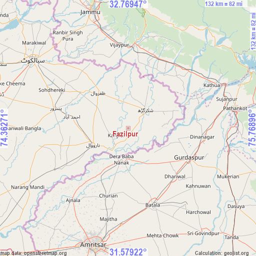 Fazilpur on map