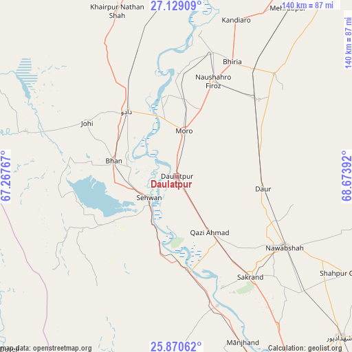 Daulatpur on map