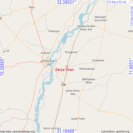 Darya Khan on map