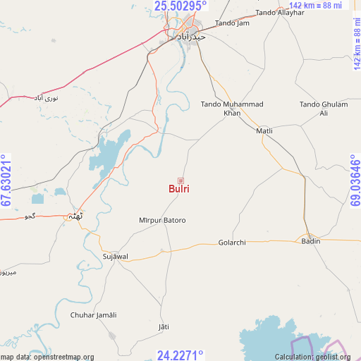 Bulri on map