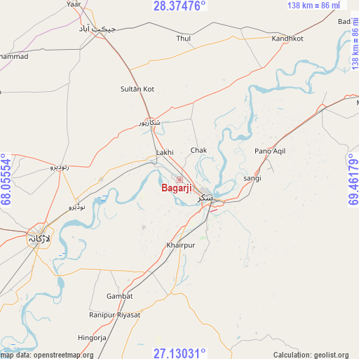 Bagarji on map