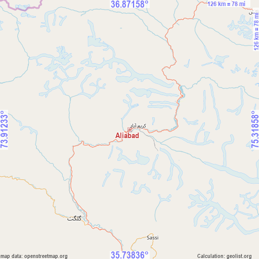 Aliabad on map