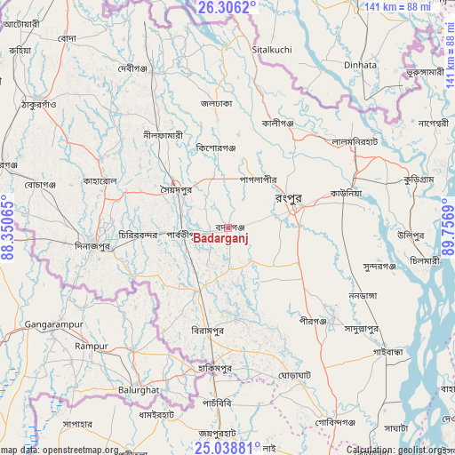 Badarganj on map