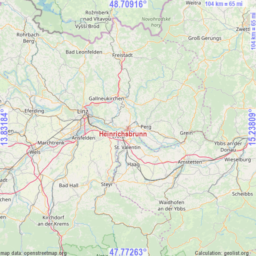 Heinrichsbrunn on map