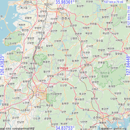 Ingye on map