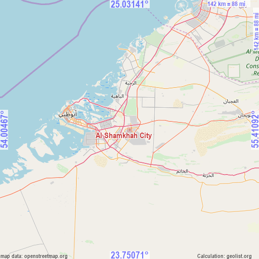 Al Shamkhah City on map